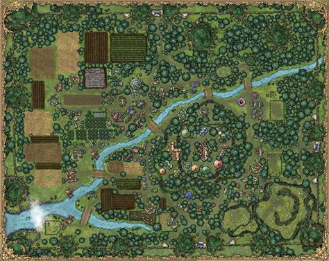Magical Forest Village No Labels Inkarnate Create Fantasy Maps Online