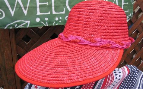 Pin By Maureen Eberl On Beach Hats Beach Hat Hats For Women Red Beach