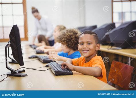 Students Using Computers In The Classroom Stock Photo Image Of Adult