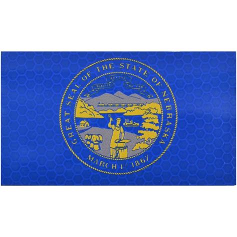 Reflective Nebraska State Flag 2x35 Patch In 2022 State Flags