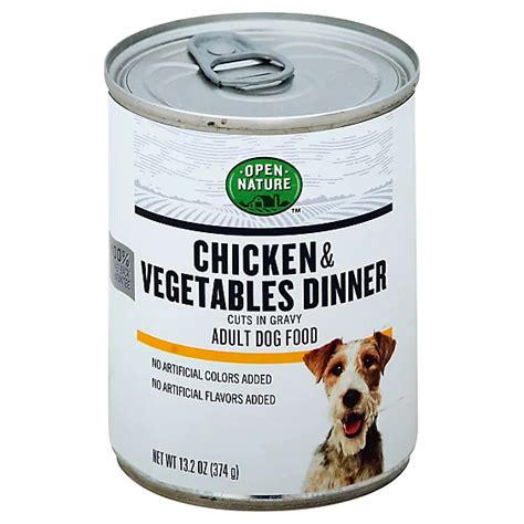 Open Nature Dog Food Adult Chicken And Vegetables Dinner Cuts In Gravy