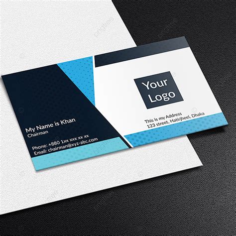 Simple Blue Business Card Template Ready For Print