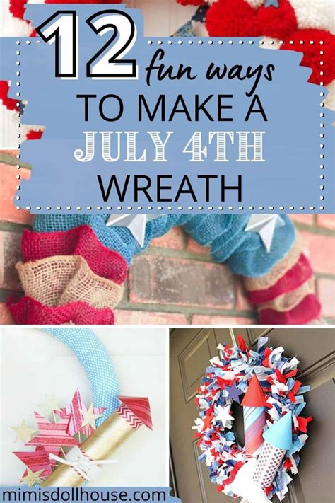 12 Diy Patriotic Wreath Ideas For July 4th Mimis Dollhouse