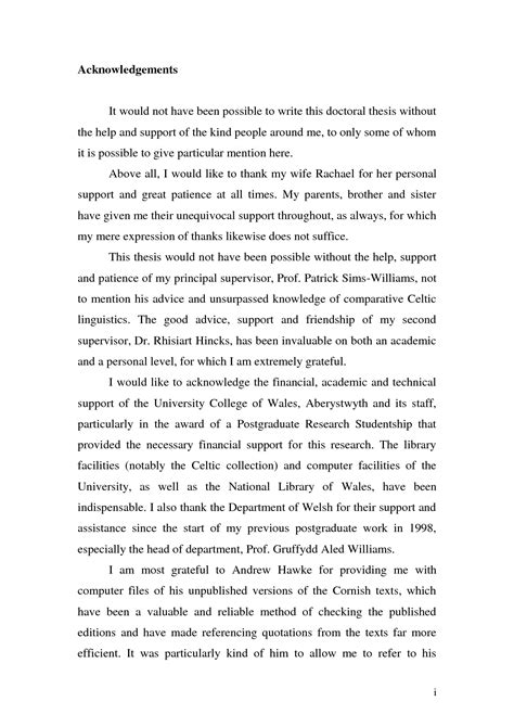 Sample of writing a thesis acknowledgement i would not have successfully executed this project without the support and guidance of various people at the university of california, berkeley. 😊 Dissertation acknowledgements samples. Dissertation ...
