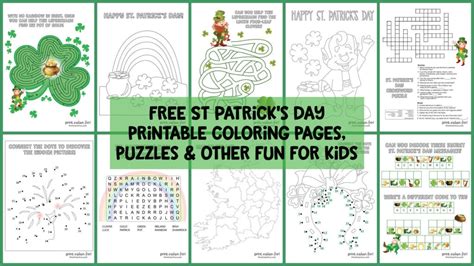 This fun st patricks day math is a great way to get preschoolers and kindergartners engaged while learning in march. 14 free St Patrick's day printable coloring pages, puzzles ...