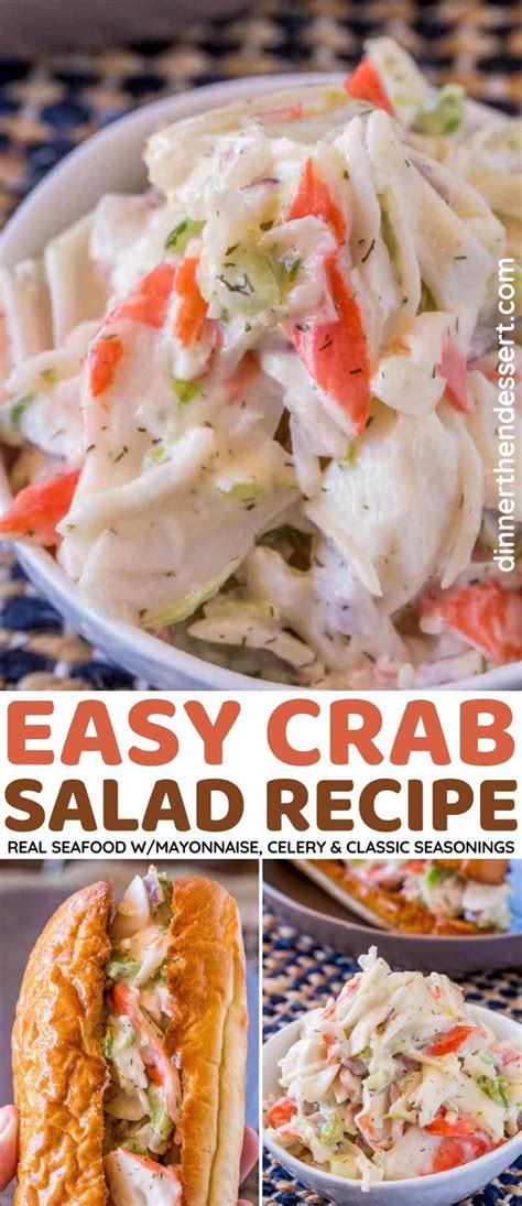 Crab Salad Seafood Salad Recipe Video Dinner Then Dessert