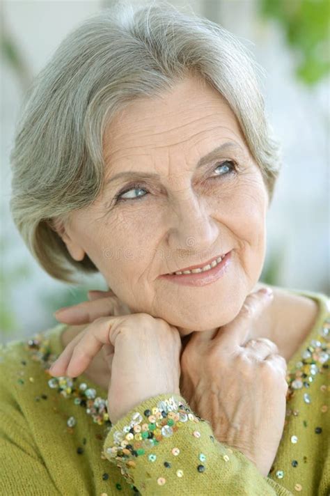 Portrait Of A Senior Woman Stock Image Image Of Grandmother 36859909