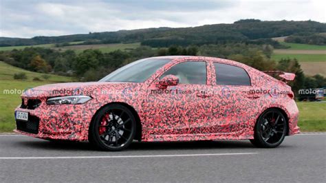 2023 Honda Civic Type R Spied In Another Workout At The Nurburgring