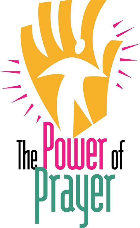 The Power Of Prayer Logo With An Image Of A Person Holding A Sun Above It