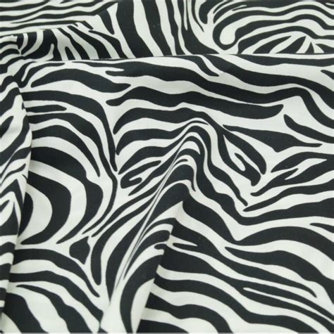Zebra Stripes Animal Printed Polycotton Thimbles Fabric Shop Online
