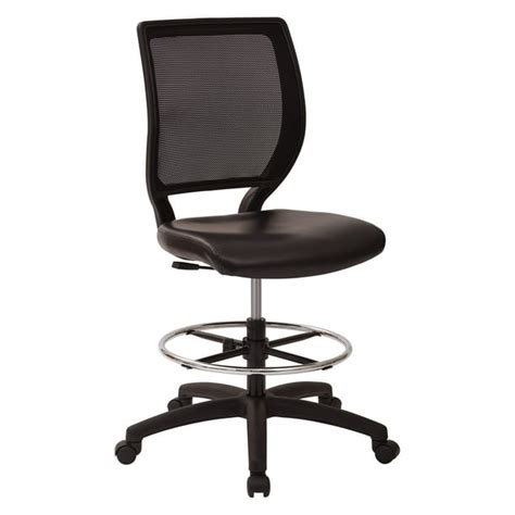 Office Star Products Deluxe Woven Mesh Back Armless Drafting Chair