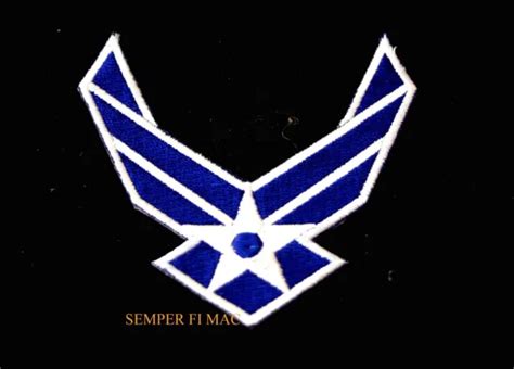 Us Air Force Usaf Blue Insignia Wing Patch Badge Pin Up T Afb