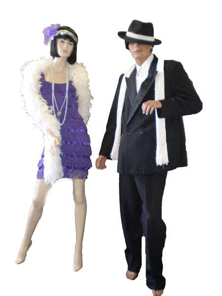 Mens And Womens 1920s Costumes Gangster And Gatsby Fashion