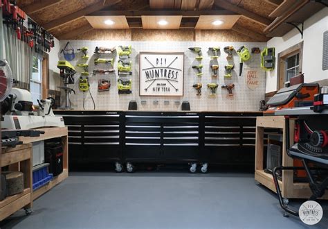 Small Workshop Organization Tips And Shop Tour Diy Huntress Garage