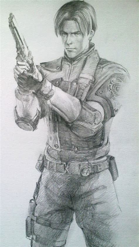 Resident Evil Drawing Pencil Sketch Colorful Realistic Art Images
