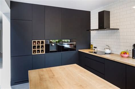 Houzz Black Kitchen Cabinets Cursodeingles Elena