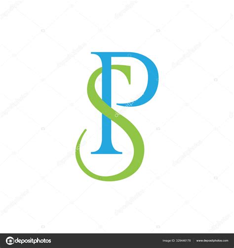 Initial Letter Sp Or Ps Logo Design Template ⬇ Vector Image By