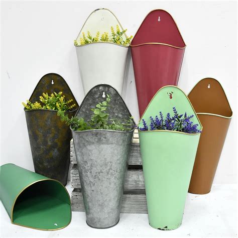 Metal Wall Plant Container Decor : Hanging Planter Vase Geometric Wall