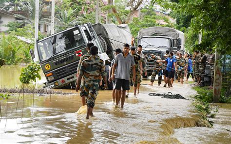 Assam Floods Situation Remains Critical Over 8 Lakh Affected Pics