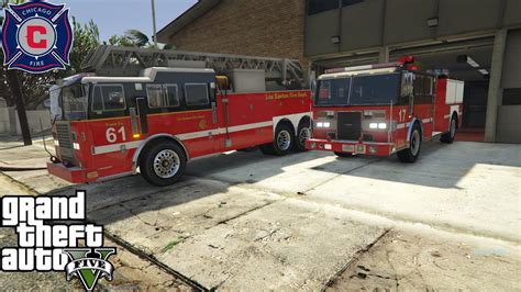 Gta 5 Rescue Mod Day 28 Play As A Firefighter Mod Chicago Fire