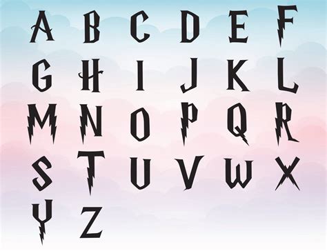 Este artículo no está disponible Etsy Alfabeto de harry potter Tipos de letras abecedario