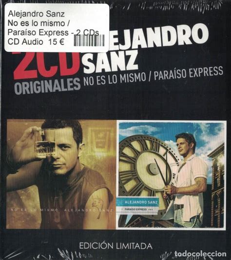 Alejandro Sanz No Es Lo Mismo Paraiso Express Comprar Cds De Música