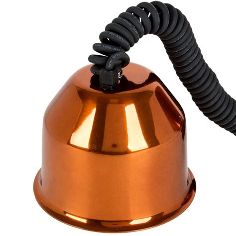 Single bulb ceiling mount hanging heat lamp w/ 4' tube. Hanson Heat Lamps 400-RET-SC Retractable Cord Ceiling ...