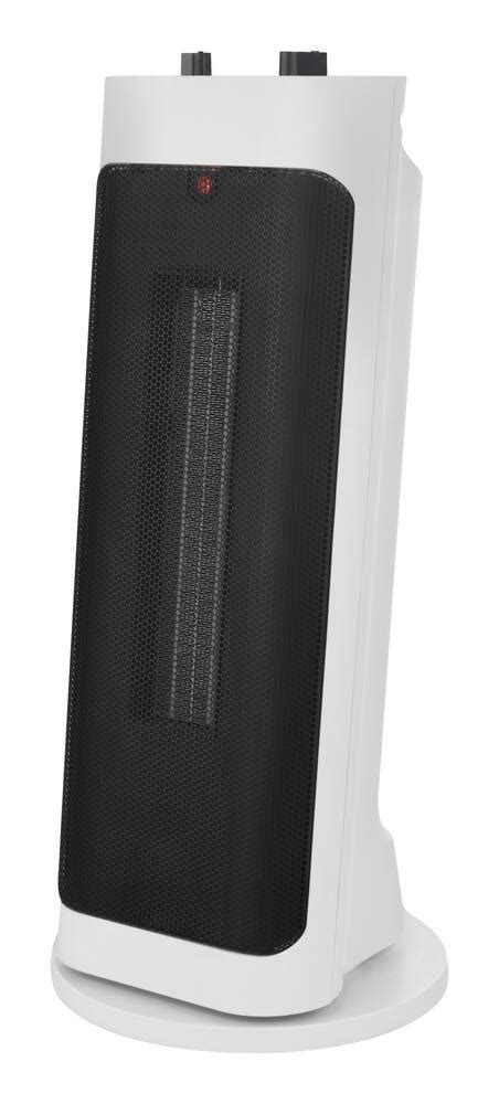 Noma Oscillating Tower Ceramic Space Heater Wthermostat 1500w White