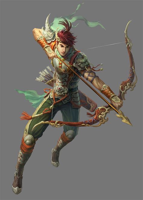 Male Archer From Conquer Online Game Character Design Rpg Character