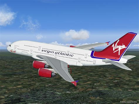 Fsx Airbus A380 Virgin Atlantic Demoversion With New Vor Aircraft