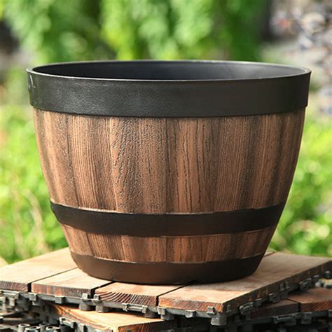 Biplut Plant Pot Large Capacity Creative Shape Plastic Imitation Wine