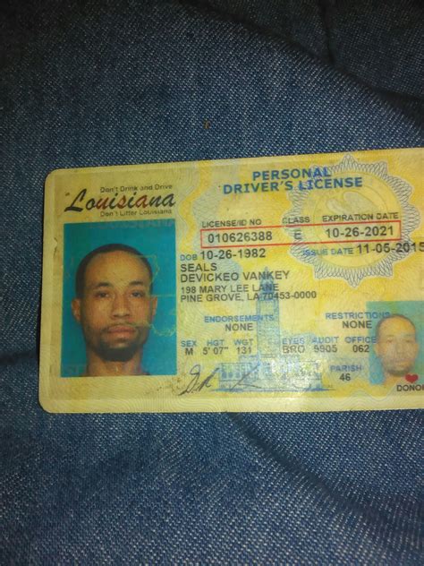Drivers License Louisiana