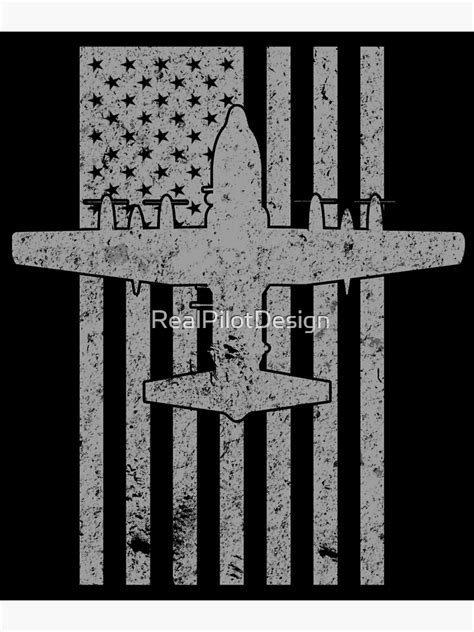 Ac 130 Spectre Gunship Airplane Vintage Flag Design Poster By