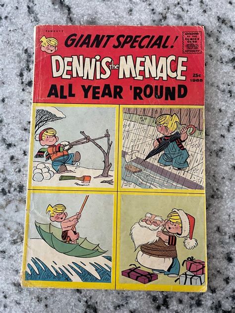 Dennis The Menace Giant Special 1965 Fawcett Comic Book Vg All Year