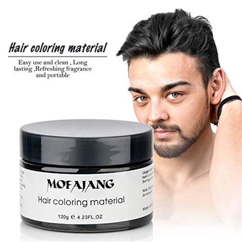 Mofajang Black Hair Dye Hair Color Wax Temporary Hairstyle
