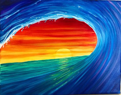 Excited To Share This Item From My Etsy Shop Rainbow Wave Art