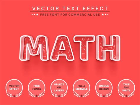 Math Editable Text Effect Font Style Uplabs
