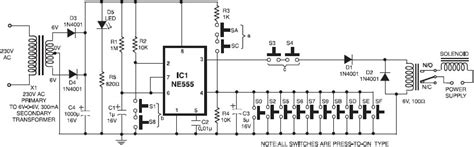 Simple 555 Timer Circuit Key Cod Circuits Diagram Lab