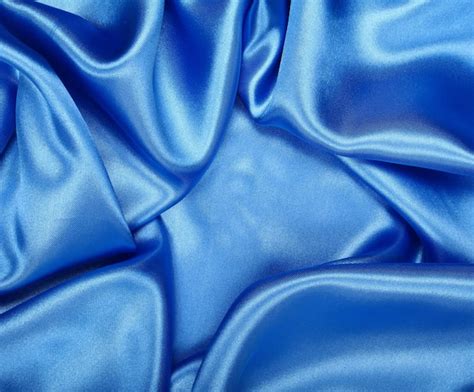 Premium Photo Smooth Elegant Blue Silk As Background