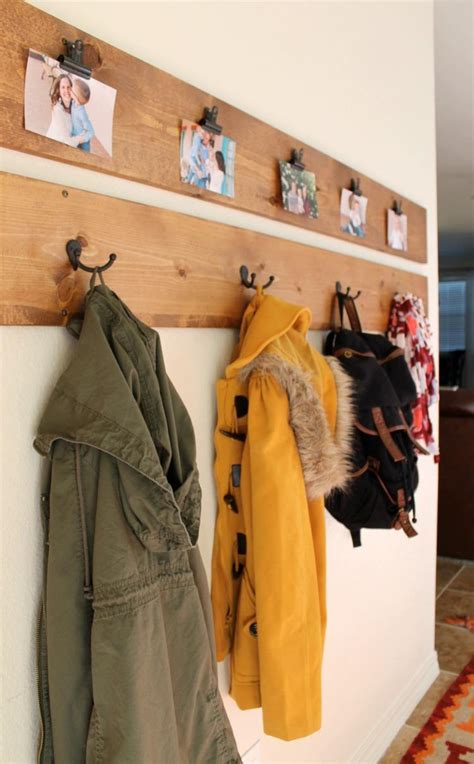 55x185x38 garderobe in weißeiche & grau. DIY Garderobe: 7 einfache Anleitungen + Ideen aus Holz ...
