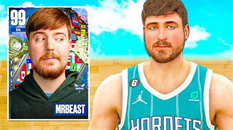 I Created MrBeast In NBA 2K23 YouTube