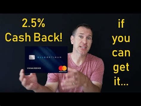 There will be no purchase rewards and any hidden fees on this card. NEW(ish): 2.5% Cash Back Ollo Optimum Credit Card - YouTube