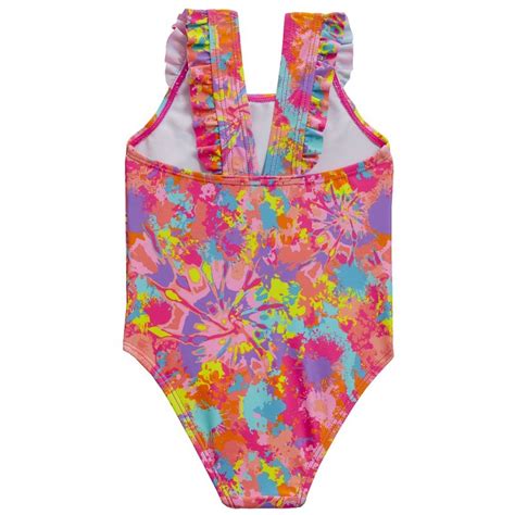 09c065 Baby Girls Tie Dye Swimsuit 3 24 Months