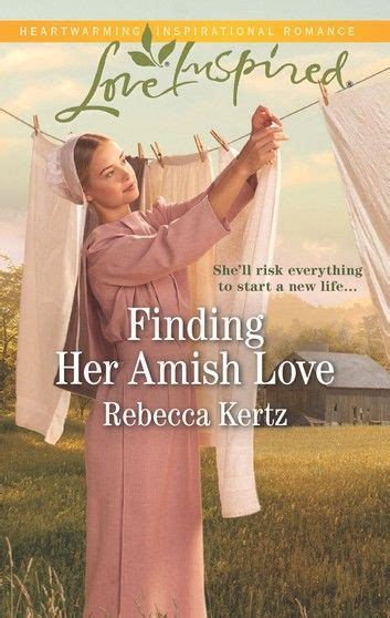 A Woman Hanging Clothes On A Line With The Words Finding Her Amish Love