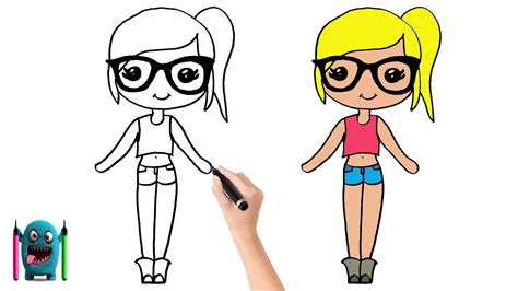 gözlüklü kız Çizimi how to draw girl with glasses Çocuk gelişimi Çocuk eğitimi Çocuk