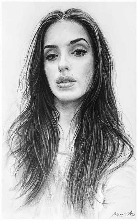 Artistic Wonders Beautiful Pencil Drawing Portraits Of Women By Andriy Markiv
