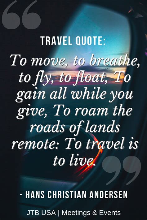 Travel Quote Hans Christian Andersen Travel Quotes Hans Christian