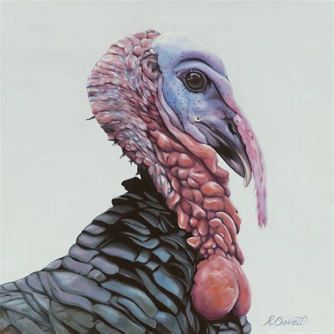 Turkey Portrait Painting By Rosemary Barrett