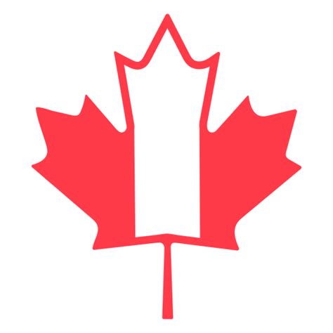 Maple Leaf In Canada Colors Flat Transparent Png And Svg Vector File