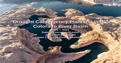 drought contingency planning in the colorado river basin · drought contingency planning in the